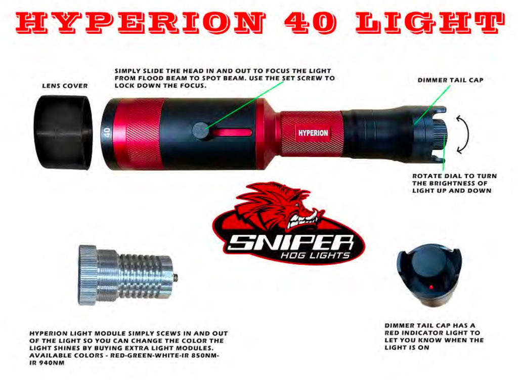 Sniper Hog Lights Hyperion 40 IR Light Kit – Night Vision Outfitters