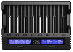 XTAR VC8S Li-Ion / NiMH 8-Bay Battery Charger