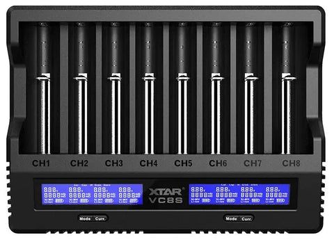 XTAR VC8S Li-Ion / NiMH 8-Bay Battery Charger