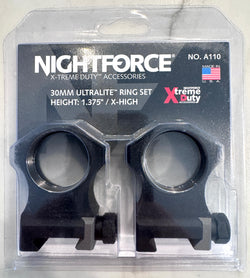 Nightforce X-Treme Duty Scope Rings *Open Box*