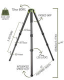 FatBoy Traverse™ 3 Section Shooting Tripod