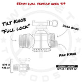 Two Vets 55mm Area 419 Arca-Lock Ballhead
